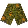 Green, Yellow & Orange Linear Abstract African Wax Cotton Fabric