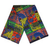 Multicolor Patchwork Geometric & Floral African Wax Cotton Fabric